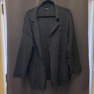 Zara Charcoal Open Front sweater Jacket